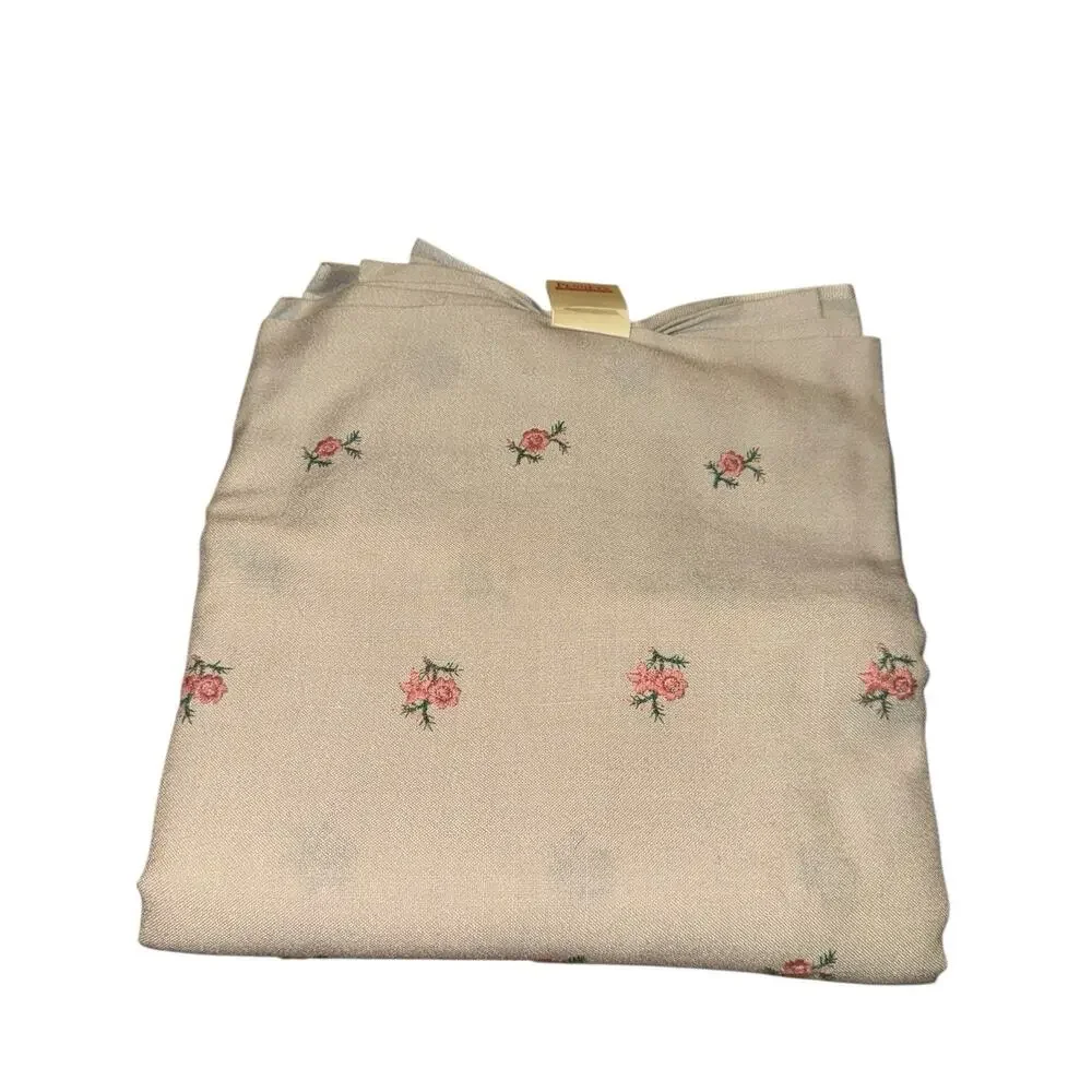 Vintage 1961 Penneys Fabric Remnant 2 Yards 45in Tiny Floral Calico NOS‎ w/ Tag